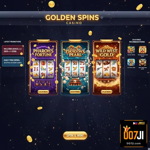 Online casino Philippines platform showcasing mobile slots and exclusive bonuses - 007jl